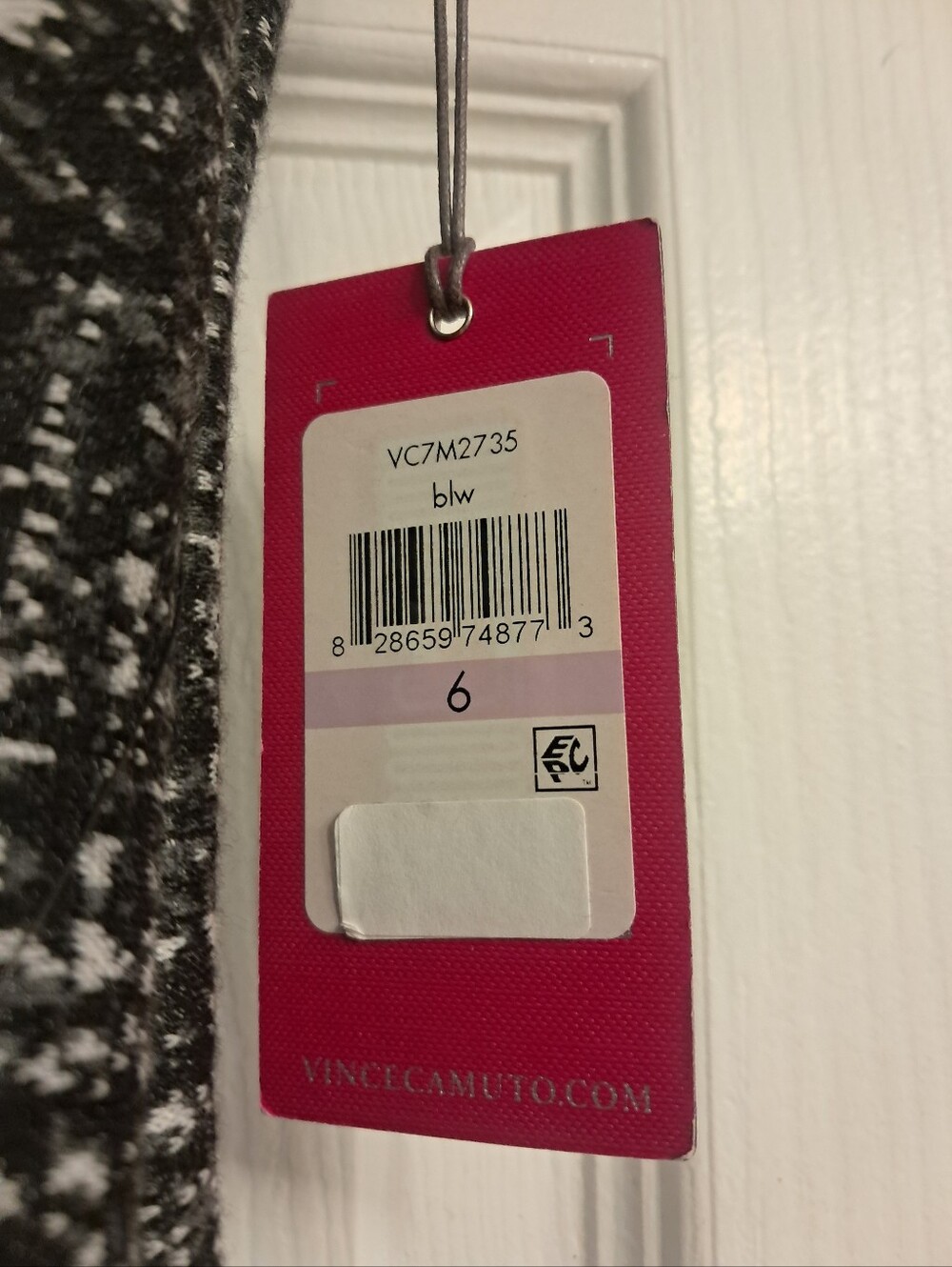 NWT Vince Camuto Nordstroms Womens Black White Gray Sleeveless Lined Dress - Picture 6 of 9